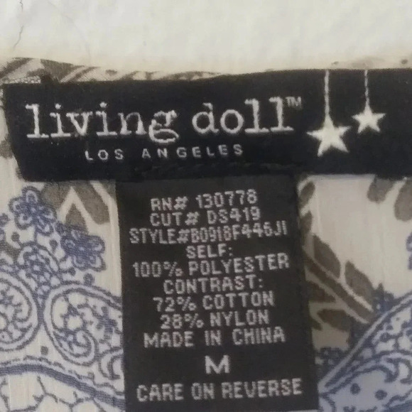 Living Doll Print Top - Picture 4 of 5